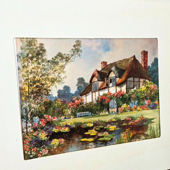 3 For 75 🥳💥 Vintage 1970s Foil Prints - Cottages & Scenery - Set of 2 - Picture 4 of 12